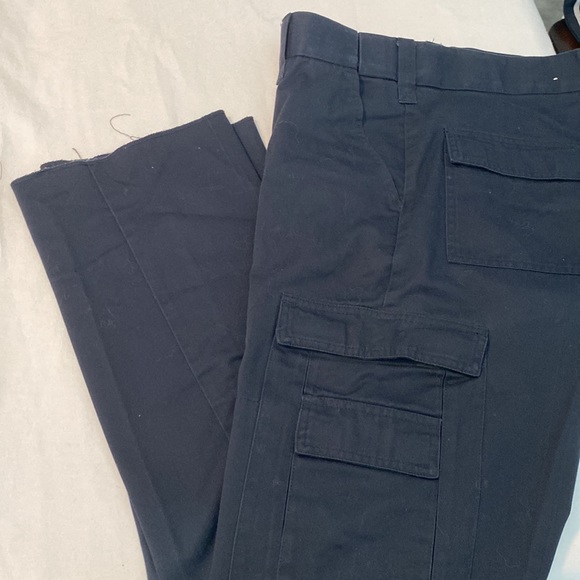 Liberty EMS Uniform Cargo 630M Men's Twill Trousers - Waist 32 - Navy - Unhemmed - Picture 10 of 10